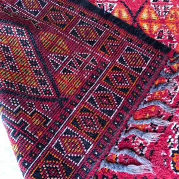 Vintage 1990s Beni Mgild Moroccan Rug - 7'.3"x5'.3" - Wool carpet - Picture 3 of 9